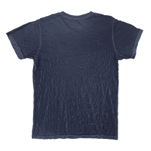 Navy v neck t shirt back