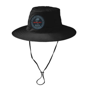 Black Boonie hat and draw string with a Shelby American Cobra patch