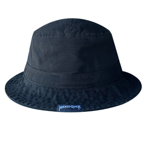 Back view of the Shelby Cobra hat in bucket-style black