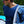 Load image into Gallery viewer, DARK NAVY V-NECK CRINKLE TEE

