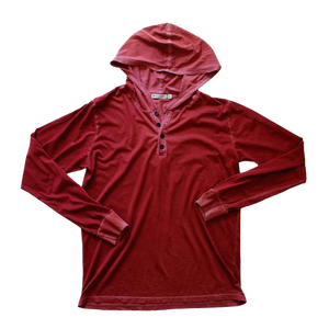 Lightweight henley hoodie best sale