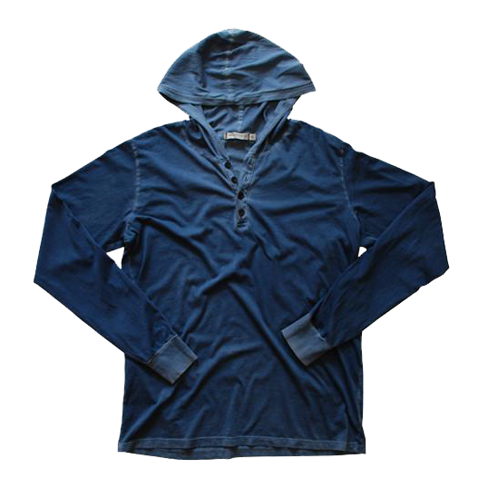 Blue Jersey Cotton hoodie