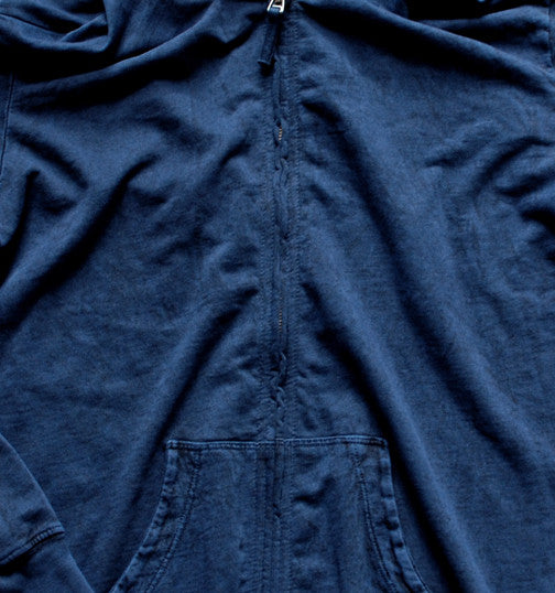 FRENCH TERRY HOODIE-VINTAGE BLUE