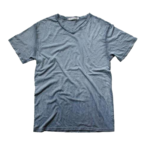 Silver v neck t shirt 