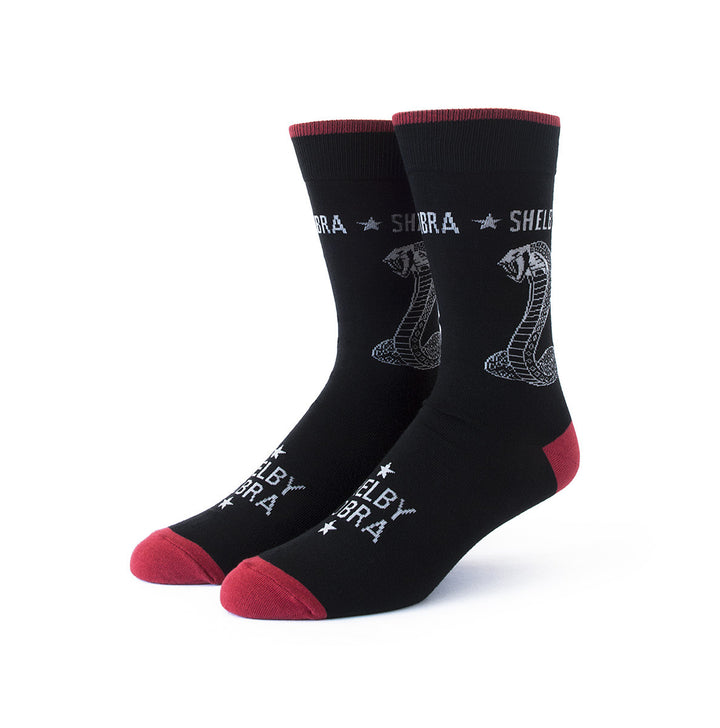 Red and black Shelby Medallion car socks