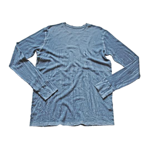 Pale blue thermal long sleeve shirt