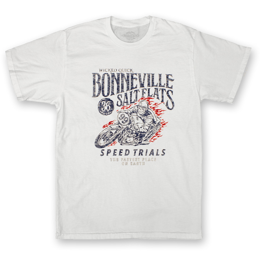 Bonneville Salt Flats white graphic t shirt